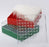BioBOX - Cryo Storage Box 52 X 132 X 132 mm Red Polycarbonate 100 Vial Capacity - 3050R