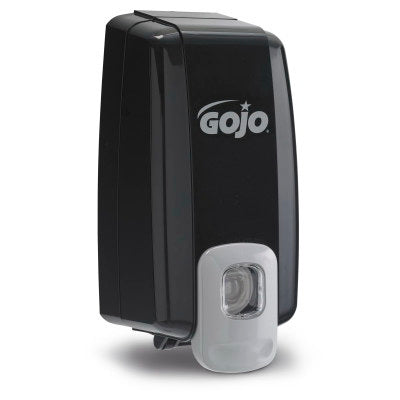 GOJO NXT Space Saver Soap Dispenser Black Plastic Manual 1000 mL Wall Mount - 2135-06