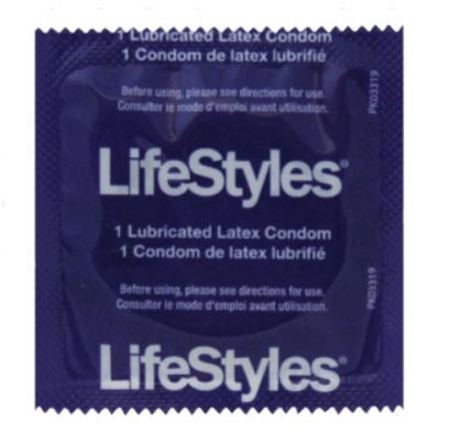 Global Protection Corporation LifeStyles Condom Lifestyles Lubricated One Size Fits Most 1000 per Case - A5900C