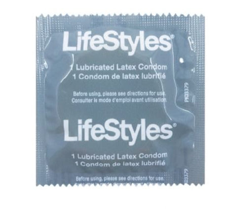 Global Protection Corporation LifeStyles Condom Lifestyles Lubricated One Size Fits Most 1000 per Case - A5900C