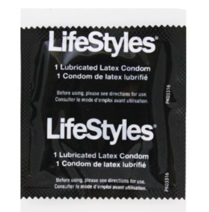 Sxwell USA Lifestyles Tuxedo Condom Lubricated One Size Fits Most 1000 per Case - 6200