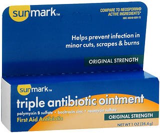McKesson sunmark First Aid Antibiotic 1 oz. Ointment Tube - 49348015472