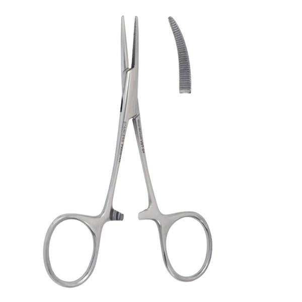 Miltex-Integra Forcep Hartman-Mosquito Vantage 3-1/2" Blunt Serrated Curved Stainless Steel Ea - V97-26