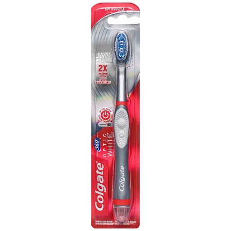 Colgate 360 Optic White - Toothbrush Gray Adult Soft - CN05776A