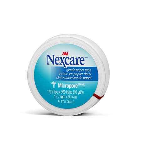 Nexcare Micropore - Medical Tape Skin Friendly Paper 1/2 Inch X 10 Yard White NonSterile - 530-P1/2