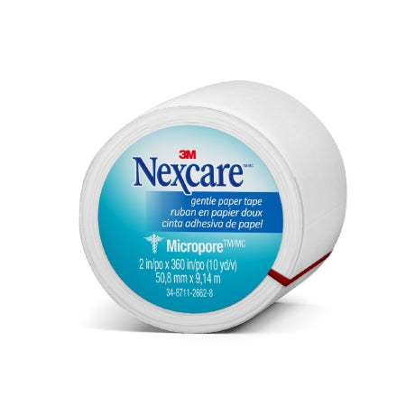 3M Nexcare Micropore Medical Tape Skin Friendly Paper 2 Inch X 10 Yard White NonSterile - 530-P2