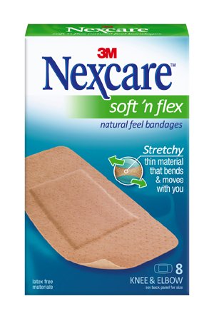 Nexcare Soft 'n Flex - Adhesive Strip 2 X 4 Inch Fabric Rectangle Tan Sterile - 571-08
