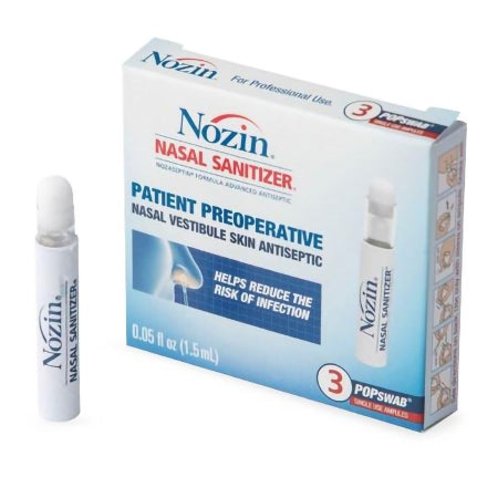 NOZIN Nasal Sanitizer POPswab Patient Preoperative - Antiseptic Nasal ...