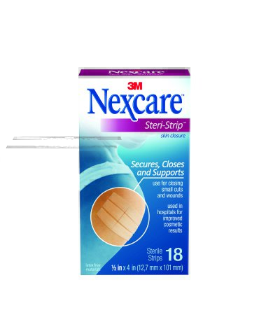 Nexcare Steri-Strip - Skin Closure Strip 1/2 X 4 Inch Ventilated Strip White - H1547