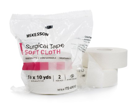 McKesson McKesson Medical Tape Cloth 1 Inch X 10 Yard White NonSterile - 172-49210