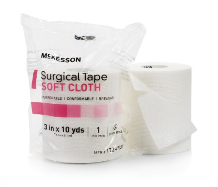 McKesson McKesson Medical Tape Cloth 3 Inch X 10 Yard White NonSterile - 172-49230