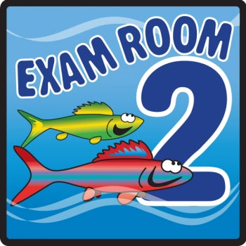 Clinton - Door Sign Room Sign Exam Room 2 - EXO-2