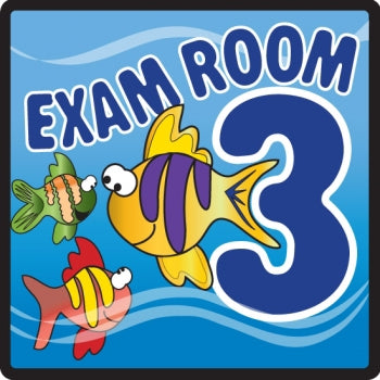 Clinton - Door Sign Room Sign Exam Room 3 - EXO-3