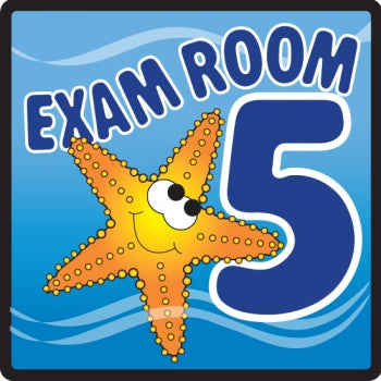 Clinton - Door Sign Room Sign Exam Room 5 - EXO-5