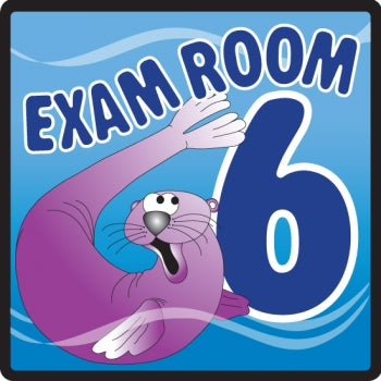 Clinton Industries Clinton Room Sign Exam Room 6 - EXO-6