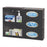 Market Lab - Glove Box Holder Wall Mounted 3-Box Capacity Dark Gray 22 W X 4-1/2 D X 16 H Inch Acrylic - 14451-DY