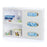 Market Lab - Glove Box Holder Wall Mounted 3-Box Capacity White 22 W X 4-1/2 D X 16 H Inch Acrylic - 14451-WH