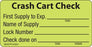 Precision Dynamics MedVision Crash Cart Label 2-15/16 X 1-1/2 Inch Fluorescent Chartreuse - V07FC6363