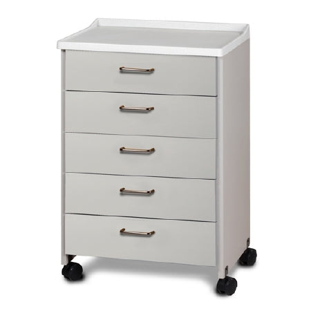 Clinton Industries - Treatment Cabinet Mobile Laminate 5 Drawers 1 Shelf - 8950-A-1MP2MP-5C