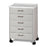 Clinton Industries - Treatment Cabinet Mobile Laminate 5 Drawers 1 Shelf - 8950-A-1MP2MP-5C