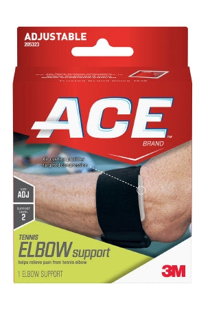 3M ACE Elbow Support 3M Ace One Size Fits Most Hook and Loop Strap Closure Tennis Elbow Strap Left or Right Arm - 205323