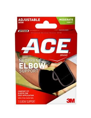 3M ACE Elbow Support 3M Ace One Size Fits Most Pull-On Sleeve Left or Right Elbow - 207249