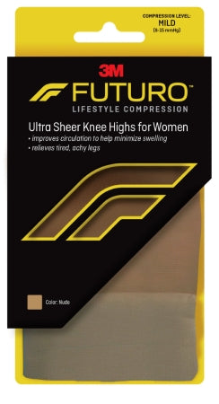 3M Futuro Energizing - Compression Stocking Knee High Medium Nude Closed Toe - 71014NEN