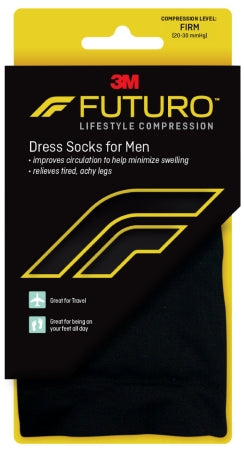 3M Futuro - Compression Socks Knee High Medium Black Closed Toe - 71035BLEN