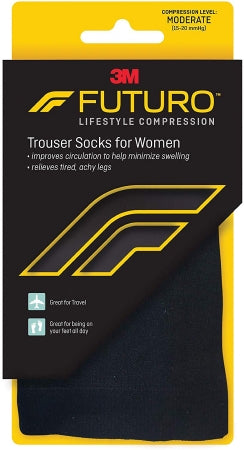 3M Futuro - Compression Socks Knee High Medium Black Closed Toe - 71042EN
