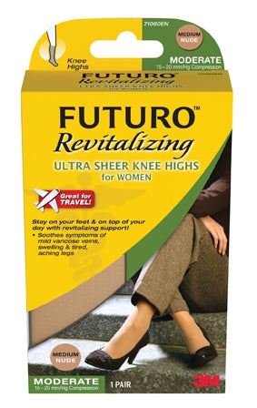 3M Futuro Compression Pantyhose Knee High Large Nude - 71015NEN