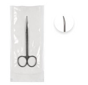 Sklar Merit Strabismus Scissors 4-1/2 Inch Length Floor Grade Stainless Steel Sterile Finger Ring Handle Straight Blunt / Blunt - 96-2542