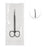 Sklar Merit Strabismus Scissors 4-1/2 Inch Length Floor Grade Stainless Steel Sterile Finger Ring Handle Straight Blunt / Blunt - 96-2542