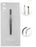 Merit - Iris Forceps 4 Inch Length Floor Grade Stainless Steel Sterile Thumb Handle Half Curved - 96-2515M