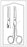 Econo - Operating Scissors 5-1/2 Inch Length Floor Grade Stainless Steel Sterile Finger Ring Handle Curved Sharp Tip / Blunt Tip - 96-2524