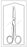 Merit - Operating Scissors 5-1/2 Inch Length Floor Grade Pakistan Stainless Steel Sterile Finger Ring Handle Curved Sharp Tip / Sharp Tip - 96-2527M
