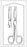 Merit - Operating Scissors 5-1/2 Inch Length Floor Grade Pakistan Stainless Steel Sterile Finger Ring Handle Straight Sharp Tip / Blunt Tip - 96-2521M