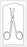 Merit - Stitch Scissors Spencer 4-1/2 Inch Length Office Grade Pakistan Stainless Steel Sterile Finger Ring Handle Straight Blunt Tip / Blunt Tip - 96-2598M