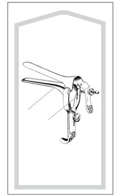 Econo - Vaginal Speculum Pederson Sterile Floor Grade Stainless Steel Medium Double Blade Duckbill Disposable Without Light Source Capability - 96-2614