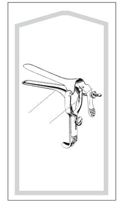 Econo - Vaginal Speculum Pederson Sterile Floor Grade Stainless Steel Large Double Blade Duckbill Disposable Without Light Source Capability - 96-2616