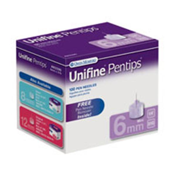 Owen Mumford Needle 31Gx1" Unifine Pentip Insulin Pen Conventional 100/Bx, 10 Bx/Ca - AN3590