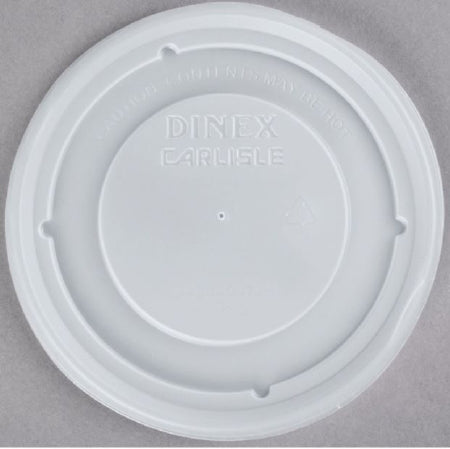 Culinary Depot Inc Dinex Lid Translucent Disposable Polystyrene Fits 9 oz. Bowl - DX33008714