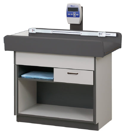 Clinton Industries Model 7810 Pediatric Treatment Table With Scale Fixed Height - 7810-1GR-2GR-5C-PH-64