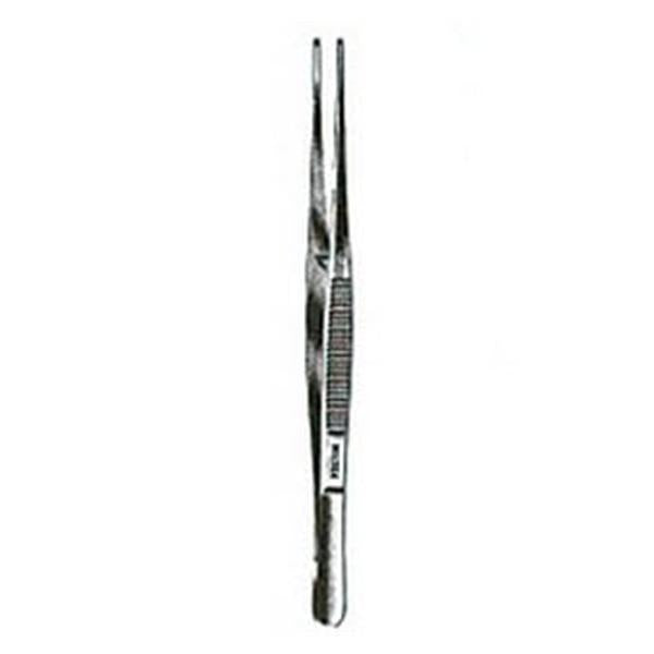 Miltex-Integra Forcep Tissue Semken 5" Straight 2X3 Teeth Stainless Steel Ea - 6-108
