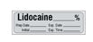 Shamrock Scientific Pre-Printed Label Anesthesia Label Lidocaine % Gray 1/2 X Inch - SA-3009
