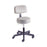 Value Plus Series - Exam Stool Pneumatic Height Adjustment 2 Inch Dual Wheel Nylon Casters Black Satin - 22500-PR40