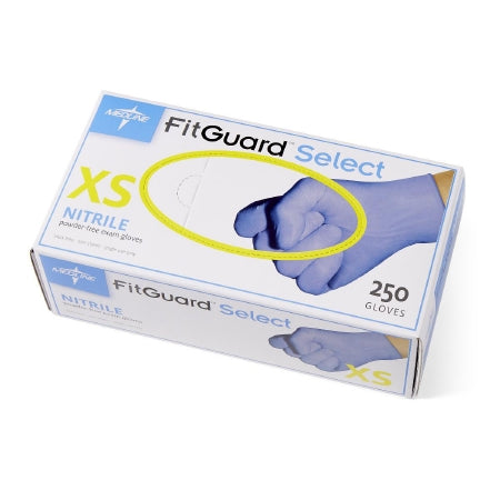 FitGuard Select - Exam Glove X-Small NonSterile Nitrile Standard Cuff Length Textured Fingertips Violet Chemo Tested - FG2600