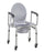 Fabrication Enterprises Fabrication Enterprises Commode Chair Drop Arm Steel Frame - 43-2342