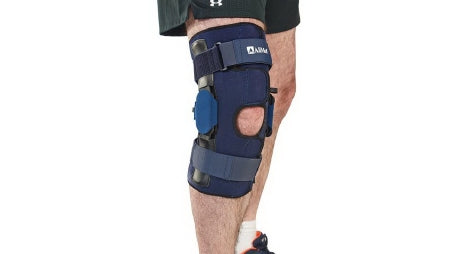 AliMed Knee Brace - Knee Brace Large Wraparound / Hook and Loop Strap Closure 15 to 16-1/2 Inch Knee Circumference Left or Right Knee - 66299/NA/NA/LG