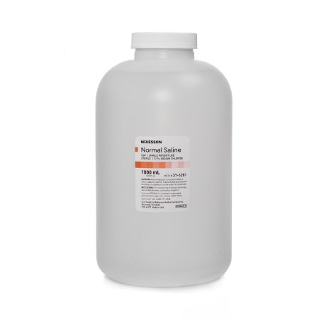 McKesson - Irrigation Solution 0.9% Sodium Chloride Not for Injection Bottle 1,000 mL - 37-6281