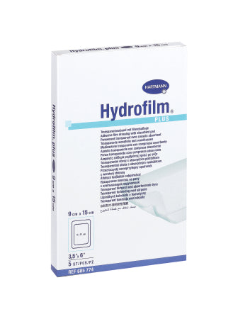 Hydrofilm Plus - Transparent Film Dressing with Pad Rectangle 3-1/2 X 6 Inch 4 Tab Delivery Without Label Sterile - 685774
